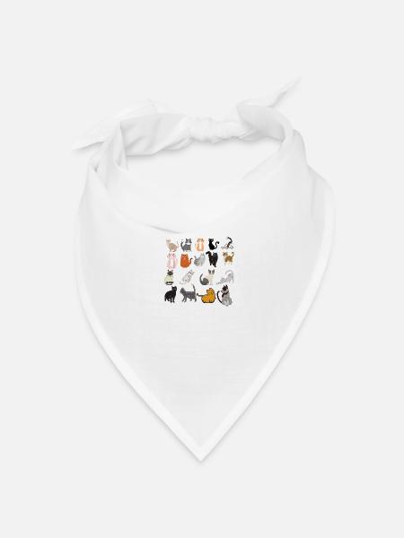CATS - Bandana Dreieckstuch - Weiß