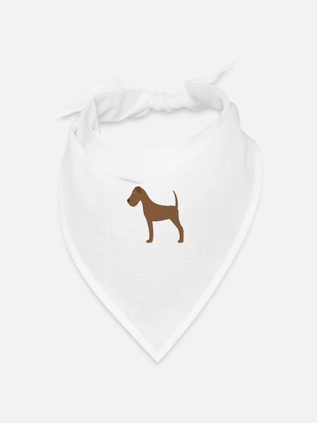 irish terrier - Bandana Dreieckstuch - Weiß