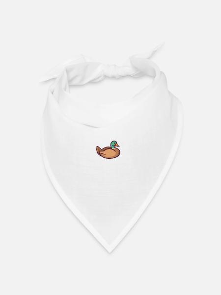 Ente - Bandana Dreieckstuch - Weiß