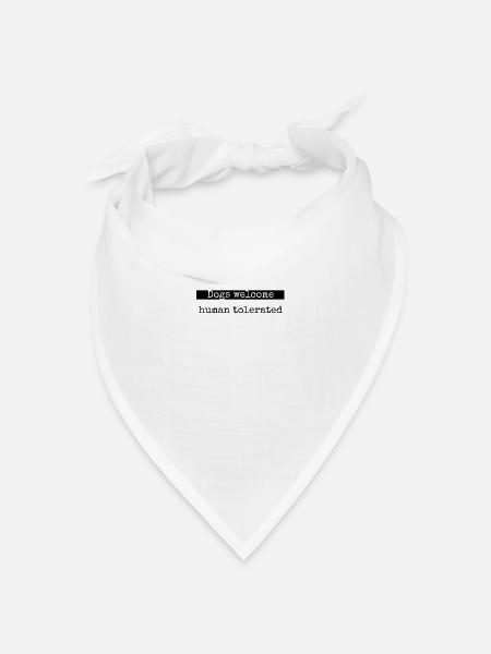 dog lover designs animal shelter dog sayings - Bandana Dreieckstuch - Weiß