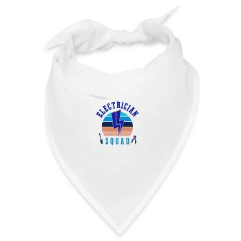 Elektriker-Trupp Elektroarbeiter Hobby Elektriker - Bandana Dreieckstuch - Weiß - Vorne