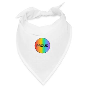 STOLZER LGBT-STOLZ - Bandana Dreieckstuch - Weiß - Vorne