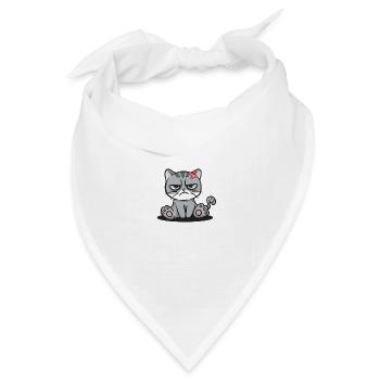 Anscheinend habe ich einen sarkastischen, lustigen - Bandana Dreieckstuch - Weiß - Vorne