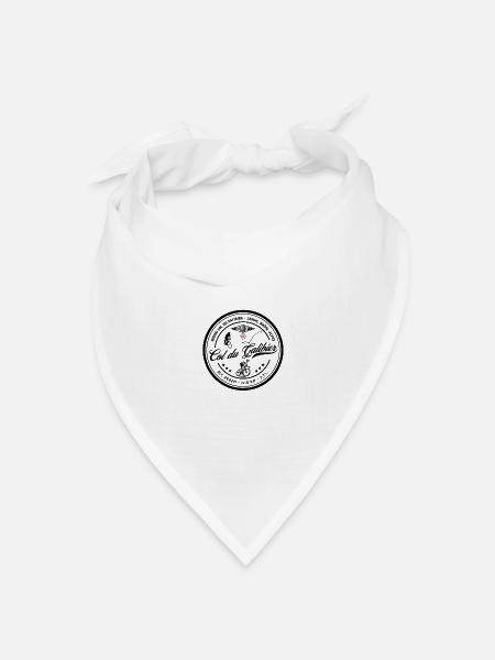 Badge Col du Galibier, Rennrad, Radsport, Fahrrad - Bandana Dreieckstuch - Weiß