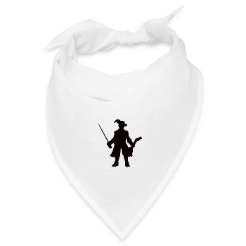 Barde der Meister der Musik, Rollenspiel Design - Bandana Dreieckstuch - Weiß - Vorne