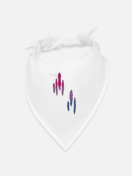 Bisexual Pride, Lgbtq Pride - Bandana Dreieckstuch - Weiß