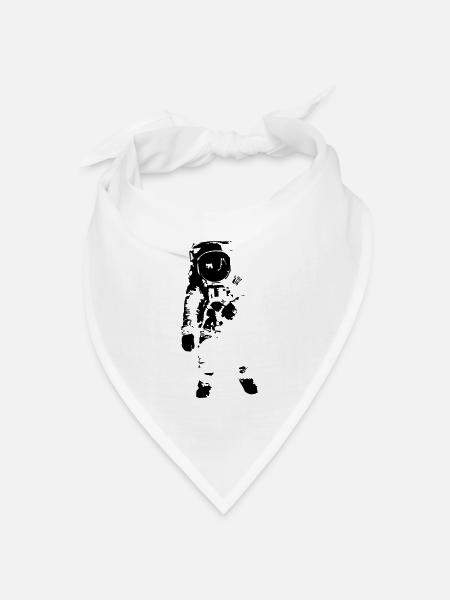 Astronaut - Space - Bandana Dreieckstuch - Weiß