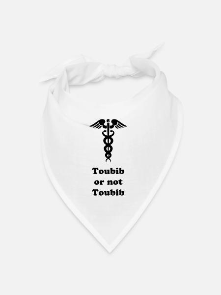 Doktor Arzt oder nicht? - Bandana Dreieckstuch - Weiß