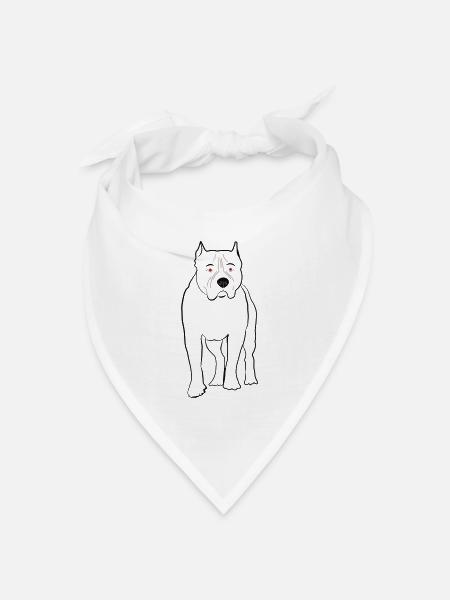 Powerhund - Bandana Dreieckstuch - Weiß