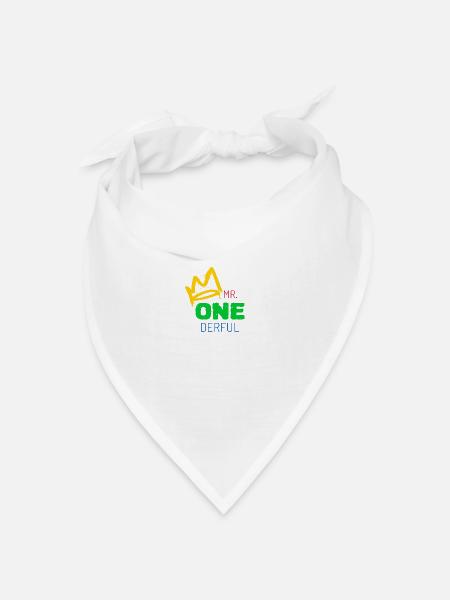 Erster Geburtstag Junge - Bandana Dreieckstuch - Weiß