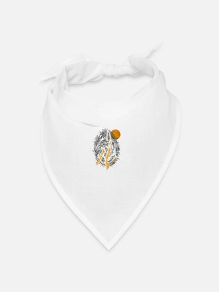 anubis - Bandana Dreieckstuch - Weiß