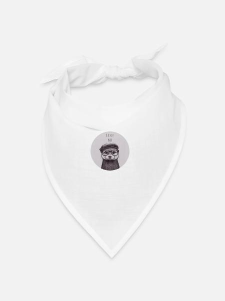 Like no Otter - Bandana Dreieckstuch - Weiß