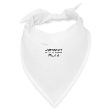 Christian Design Jehova Rohi Psalm 23 - Bandana Dreieckstuch - Weiß - Vorne