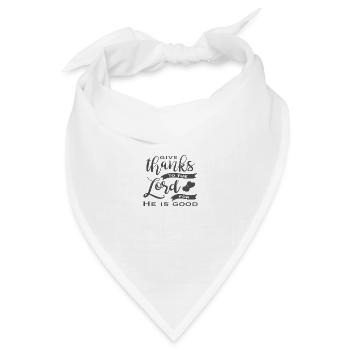 Christlicher Plan dankt dem Herrn für ihn - Bandana Dreieckstuch - Weiß - Vorne