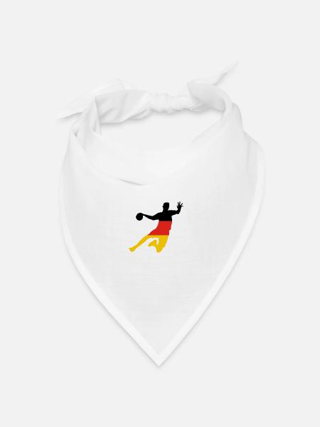 Deutschland Handball Sieger! - Bandana Dreieckstuch - Weiß