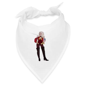 Viktoria Verdez, Runenmagische - Bandana Dreieckstuch - Weiß - Vorne