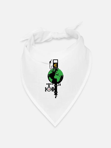 Kraftstoffpumpe - Bandana Dreieckstuch - Weiß