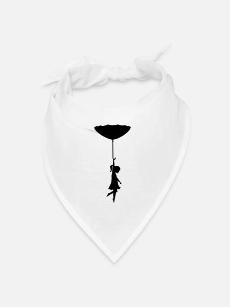 alles gute kommt von oben - Bandana Dreieckstuch - Weiß
