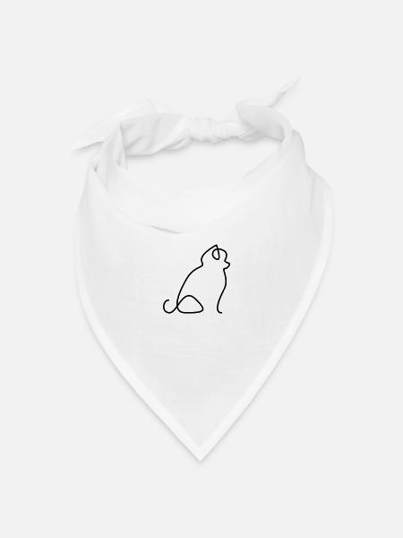Pomeranian - Bandana Dreieckstuch - Weiß