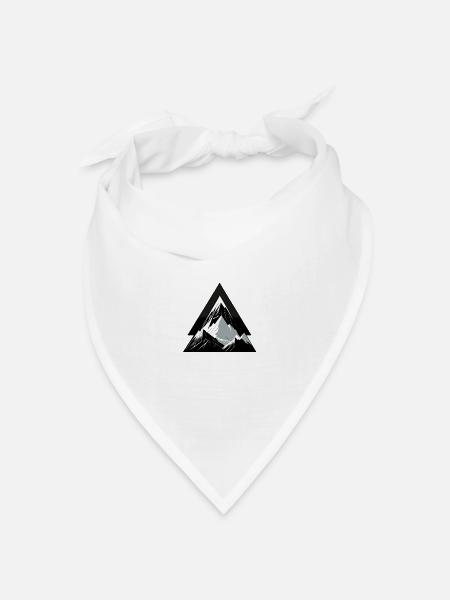 Berg-, Kletter- und Erkundungsgeschenk - Bandana Dreieckstuch - Weiß