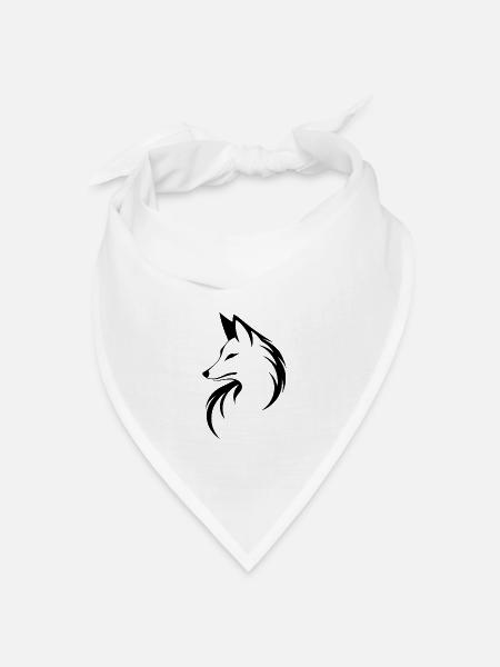 Fuchs Füchse - Bandana Dreieckstuch - Weiß