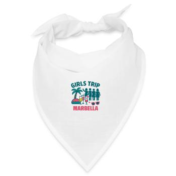 Girls Trip Marbella Party - Bandana Dreieckstuch - Weiß - Vorne