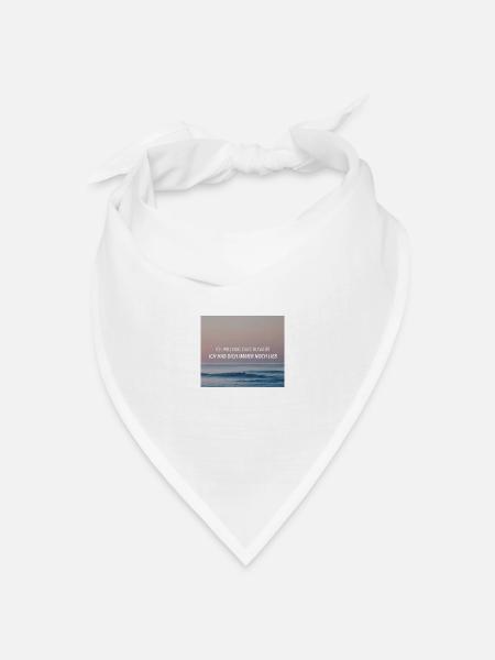 Ich will nur - Philipp Poisel - Bandana Dreieckstuch - Weiß