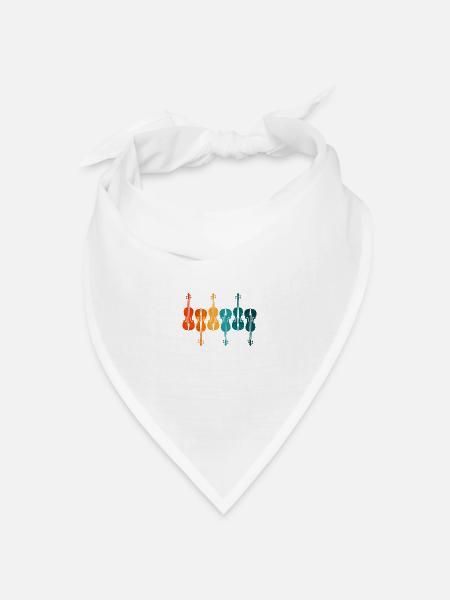 Violine Geige Klassische Musik - Bandana Dreieckstuch - Weiß