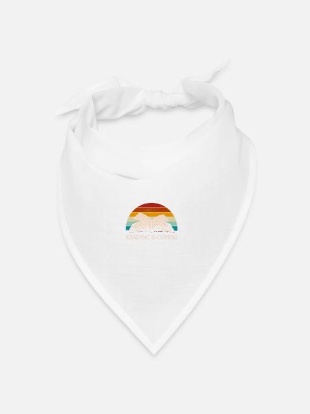 Lesen ist die Bewältigung introvertierter Buchlieb - Bandana Dreieckstuch - Weiß