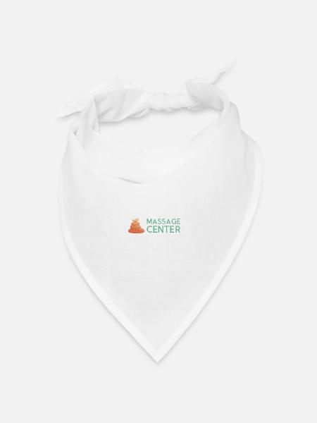 Massage Center - Bandana Dreieckstuch - Weiß