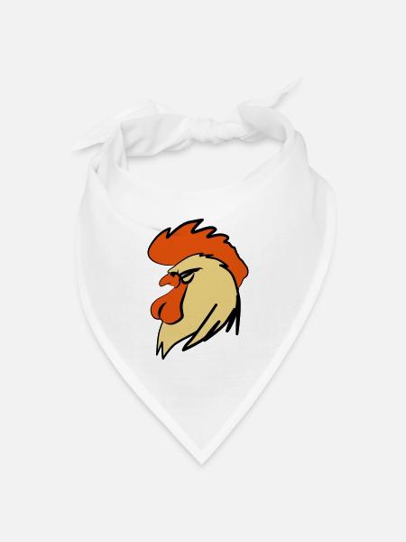ROOSTER BOOSTER - Bandana Dreieckstuch - Weiß