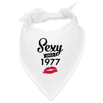 Sexy Since 1977 - Bandana Dreieckstuch - Weiß - Vorne