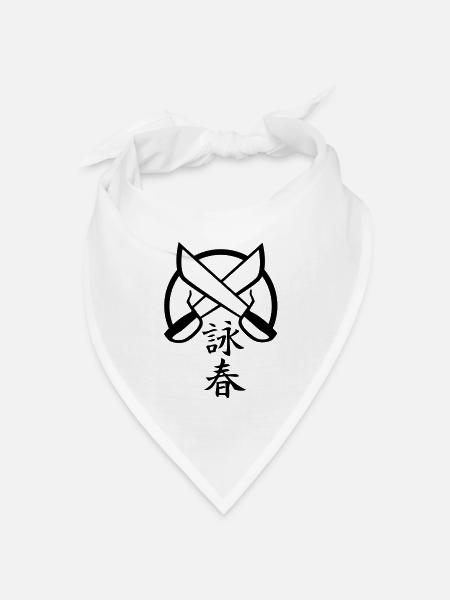 Wing Chun 5 - Bandana Dreieckstuch - Weiß