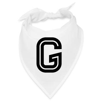 G - Bandana Dreieckstuch - Weiß - Vorne