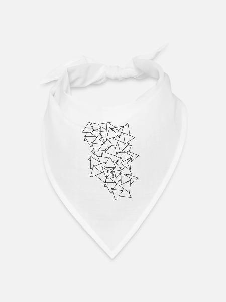 triangles - Bandana Dreieckstuch - Weiß