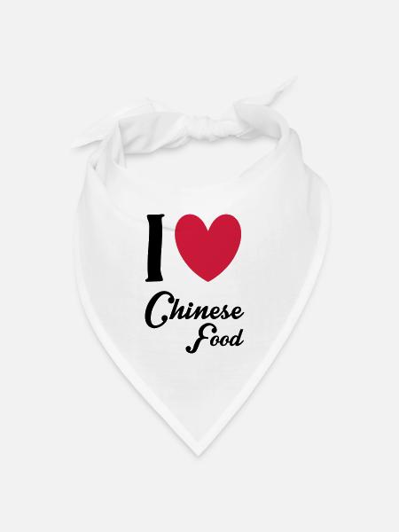 Chinese Food - Bandana Dreieckstuch - Weiß