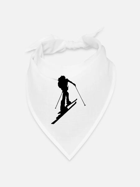 Ski touring - Bandana Dreieckstuch - Weiß