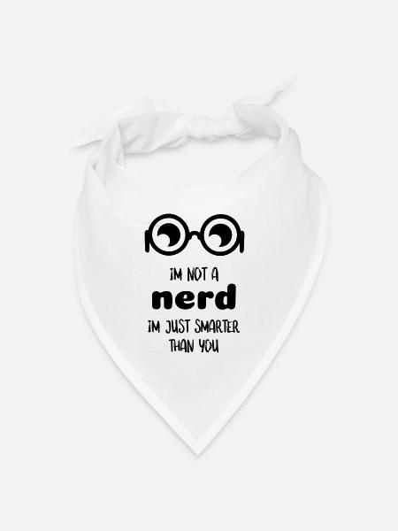 Kult-Nerd-Zitat - Bandana Dreieckstuch - Weiß