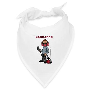 Lackaffe Lackierer - Bandana Dreieckstuch - Weiß - Vorne