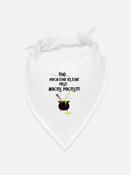 Und... noch eine kleine Prise Hocus Pocus!!! - Bandana Dreieckstuch - Weiß