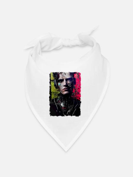 Futurepunk - Bandana Dreieckstuch - Weiß