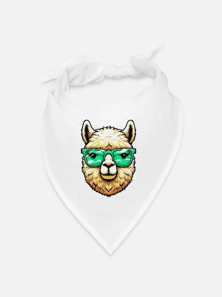Alpaka - Bandana Dreieckstuch - Weiß