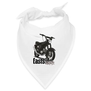 S51 (black) // Illustration - Bandana Dreieckstuch - Weiß - Vorne