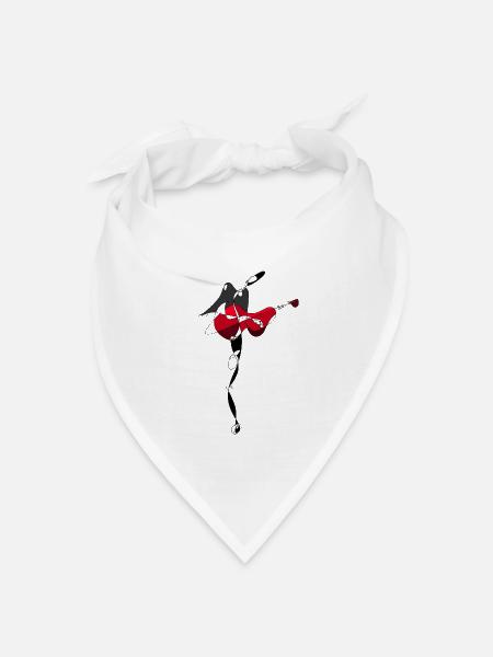 Gitarrist - Bandana Dreieckstuch - Weiß