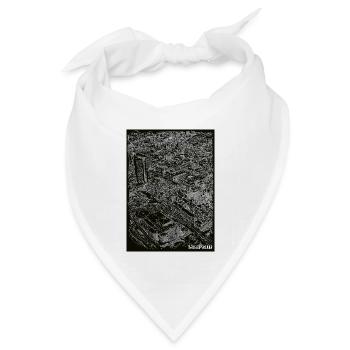 Leipzig Birdeye - Bandana Dreieckstuch - Weiß - Vorne