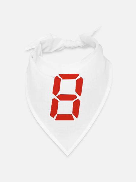 8 - Bandana Dreieckstuch - Weiß