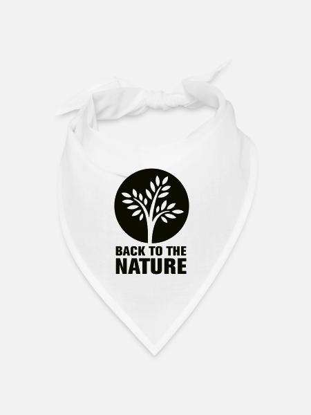 back2nature - Bandana Dreieckstuch - Weiß
