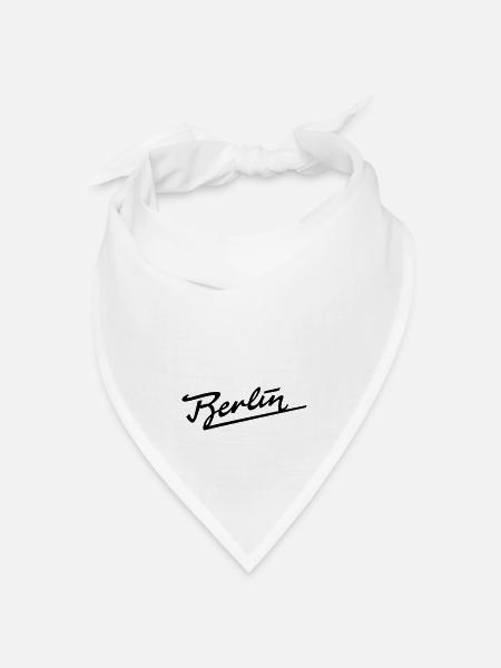 Berlin Logo - Bandana Dreieckstuch - Weiß
