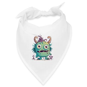 Monster Mash - Bandana Dreieckstuch - Weiß - Vorne