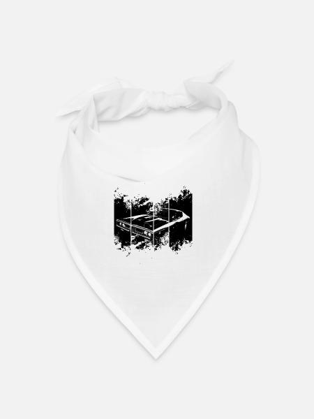 Muscle Car - Bandana Dreieckstuch - Weiß